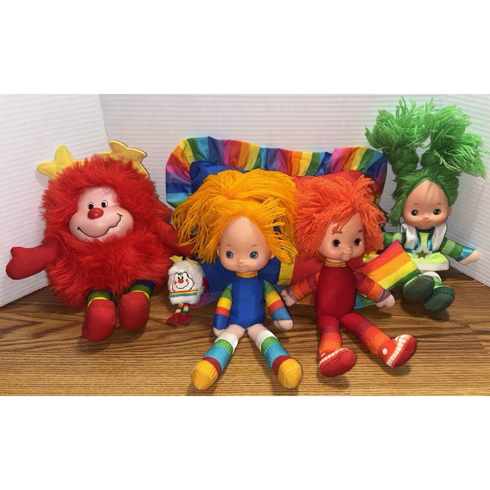 Vintage 1980s Rainbow Brite Dolls & Accessories Lot